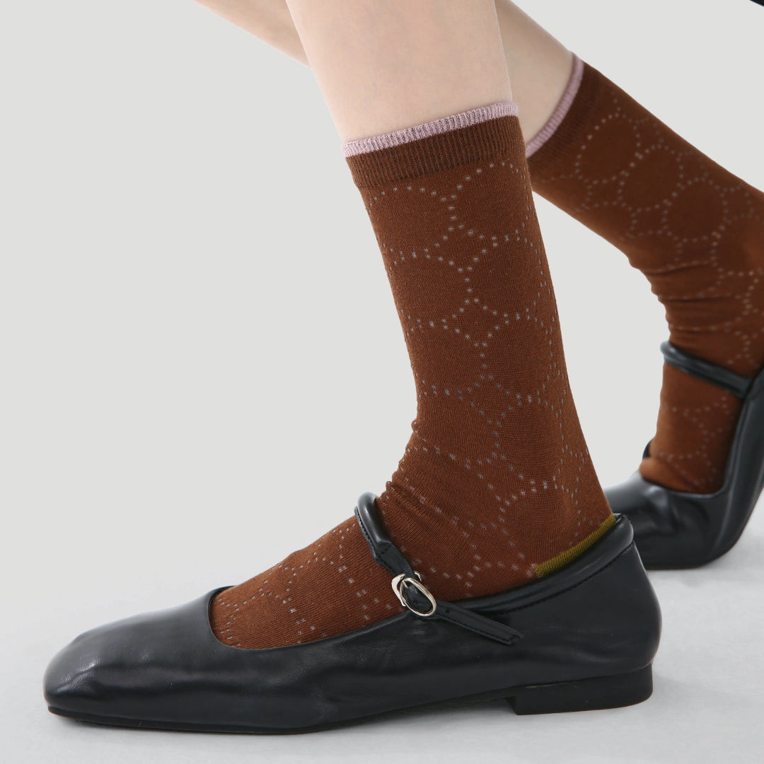 Women's Retro Modern Mesh Crew Socks (3-Pack) - sock set showing breathable mesh comfort