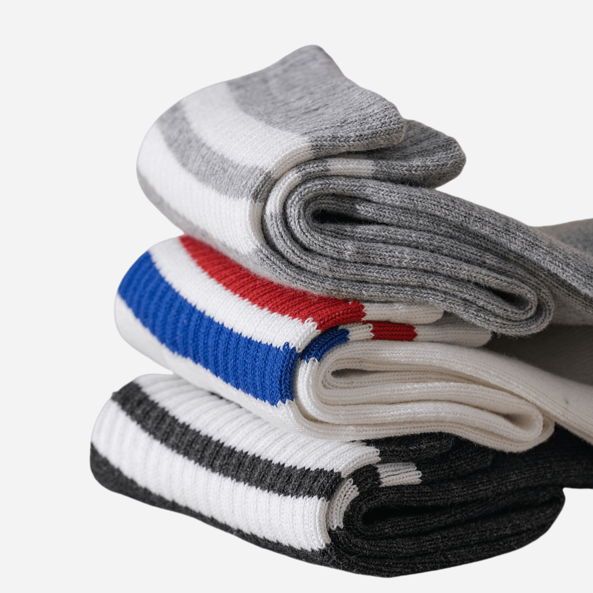 Men's Retro Stripe Ankle Socks-5 Pack