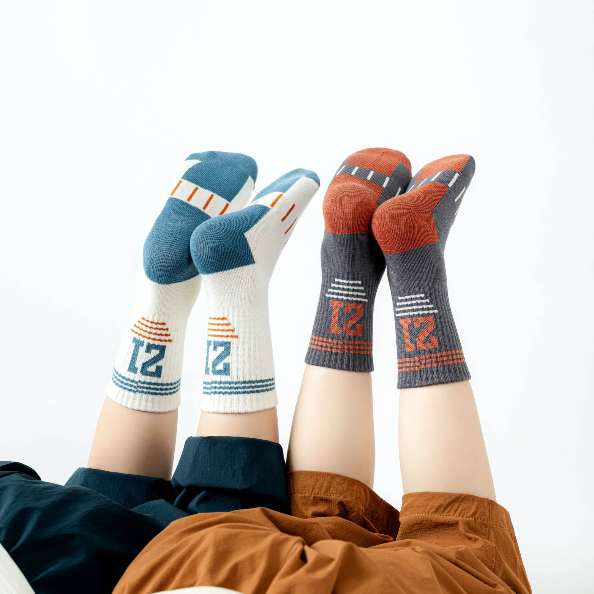 Kid's Graphic Sport Crew Socks - 5 Pairs - Weavasocks