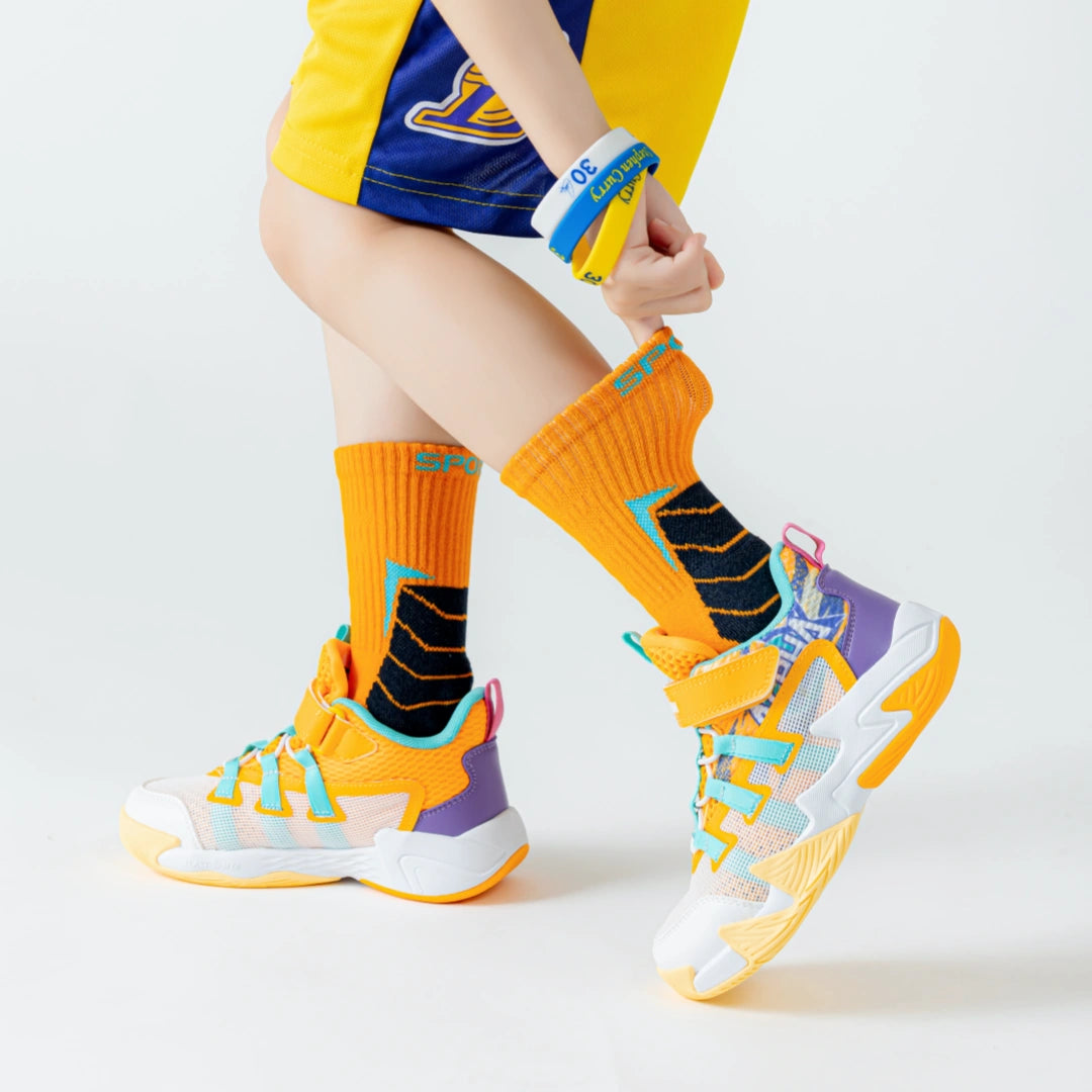 Kids' Pro Performance Cushioned Basketball Socks