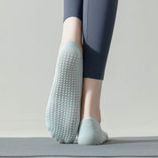 Women's 95% Cotton Yoga Ballet Socks - product photo showing secure grip comfort