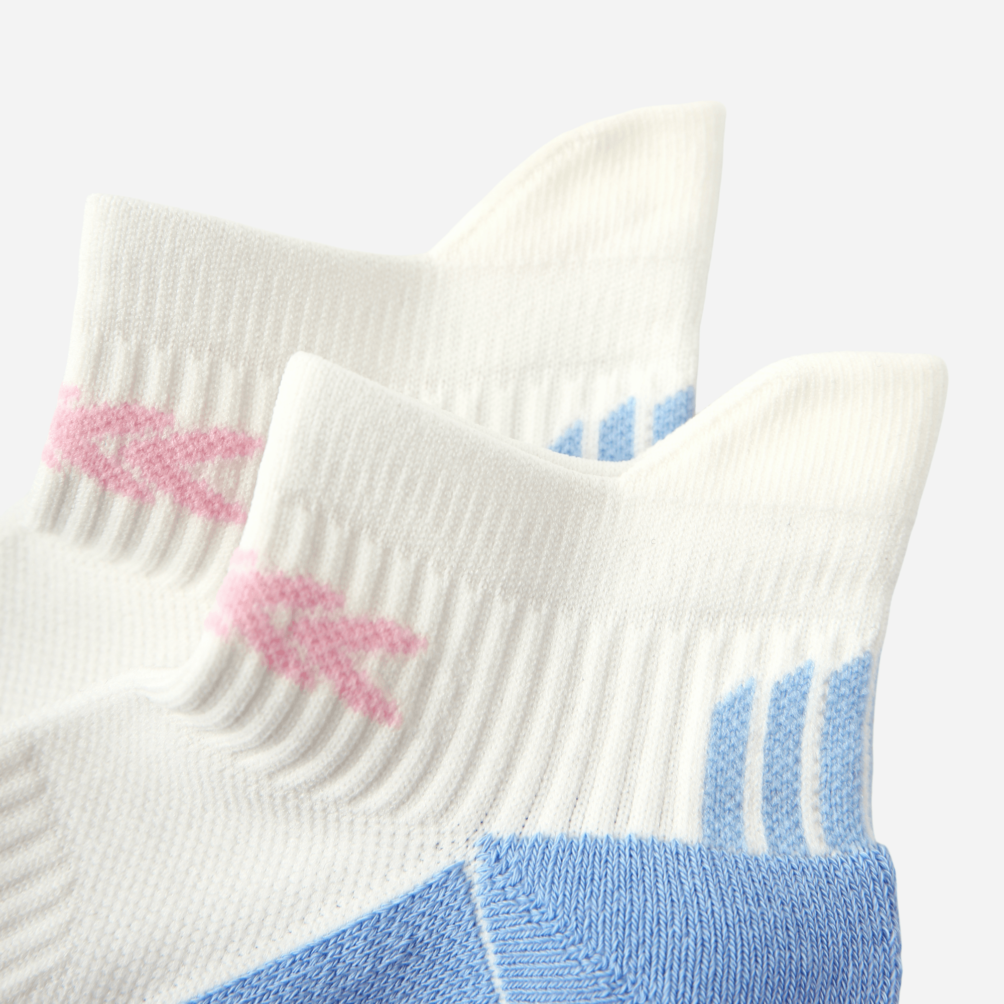 Women's Performance Cushioned Ankle Socks - White & Berry