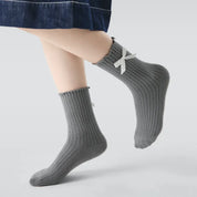 Kid's Girls' Sweet Preppy Ruffle Socks - 3 Pairs