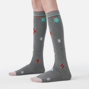 Women's Designer "Renaissance" Argyle Preppy Calf Socks