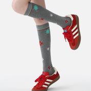 Women's Designer "Renaissance" Argyle Preppy Calf Socks