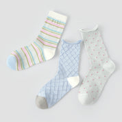 Women's Lurex Shimmer Mesh Crew Socks (3-Pack) - sock set showing breathable mesh comfort