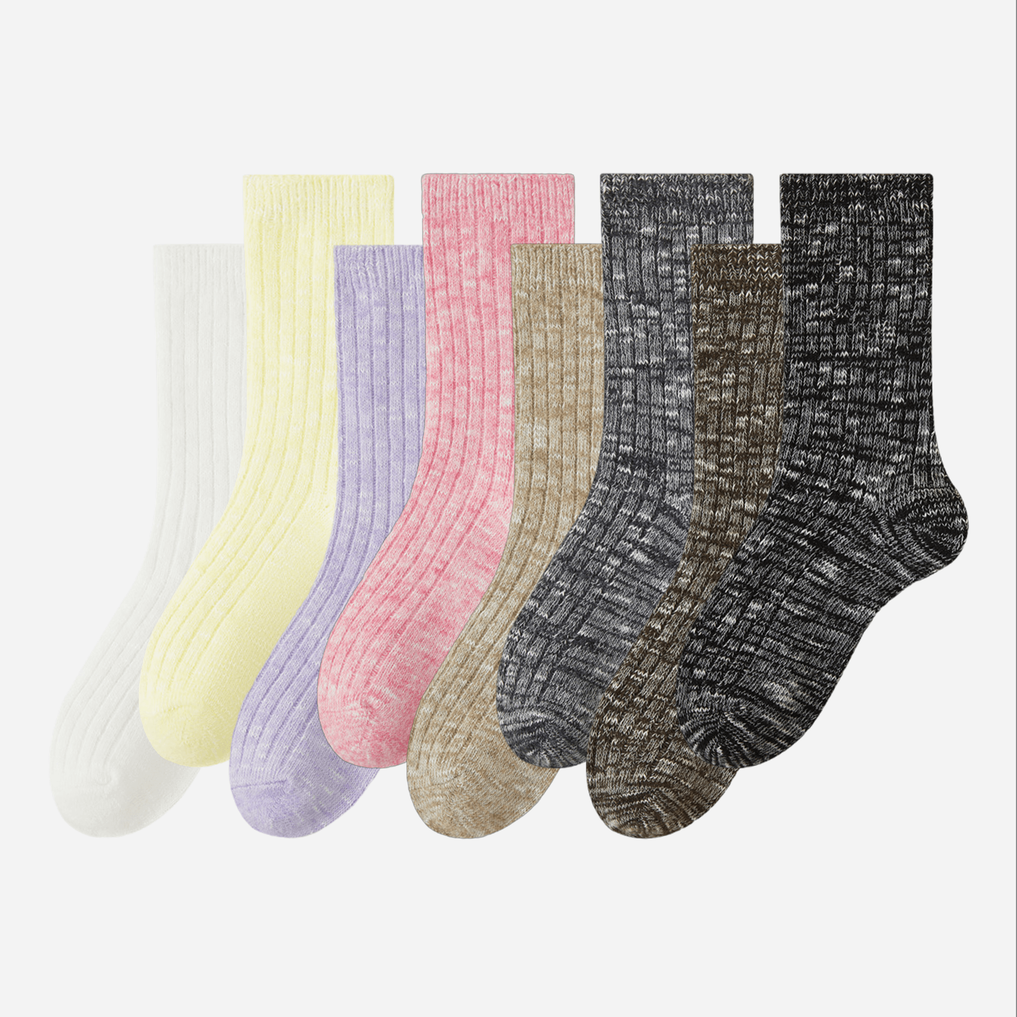 Women's Luxe Merino-Silk Ribbed Socks  - Single Pair