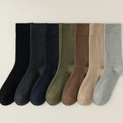 Men's 80% Cotton Drop-Needle Business Crew