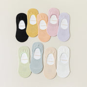 Women's 95% Cotton Ultra-Thin Mesh No-Show Socks - product photo showing breathable mesh comfort