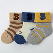 Baby’s Little Varsity' Letter B Cotton 3-Pack
