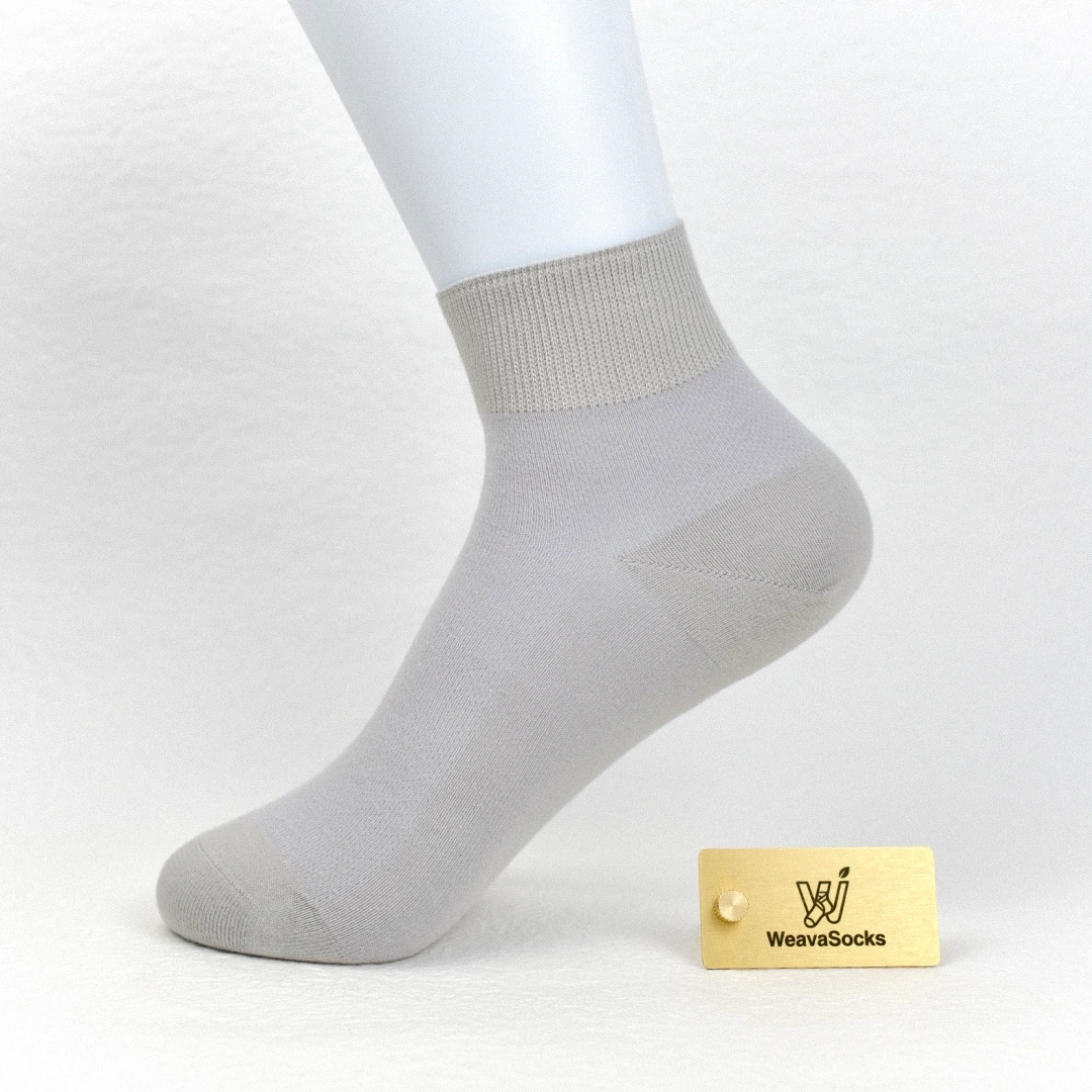 Women's 99% Supima® Cotton Breathable Mesh Ankle Socks - product photo showing breathable mesh comfort