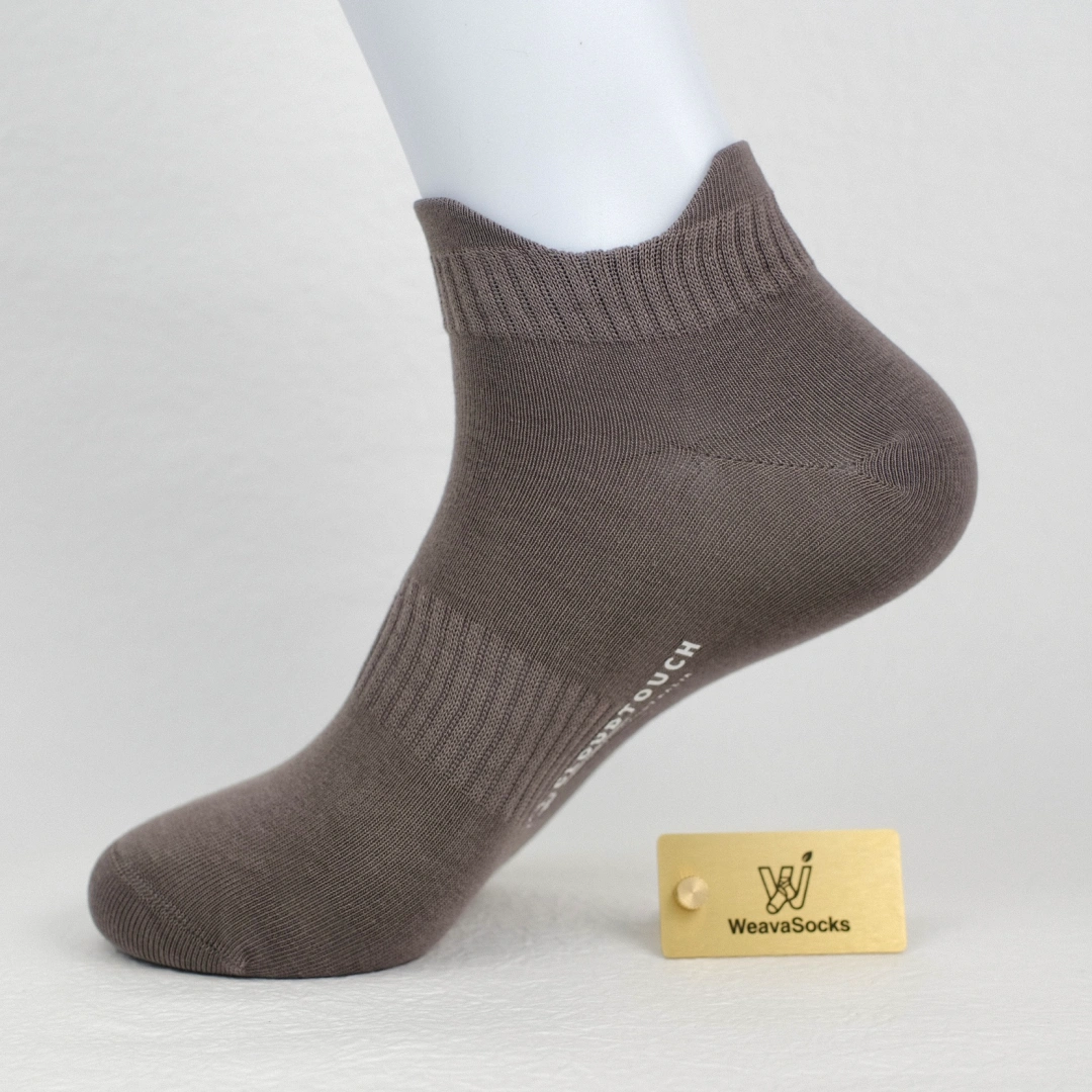 Men's 98% Cotton Heel Tab Low-Cut Socks - detail photo showing soft cotton-rich comfort