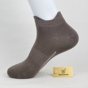Men's 98% Cotton Heel Tab Low-Cut Socks - detail photo showing soft cotton-rich comfort