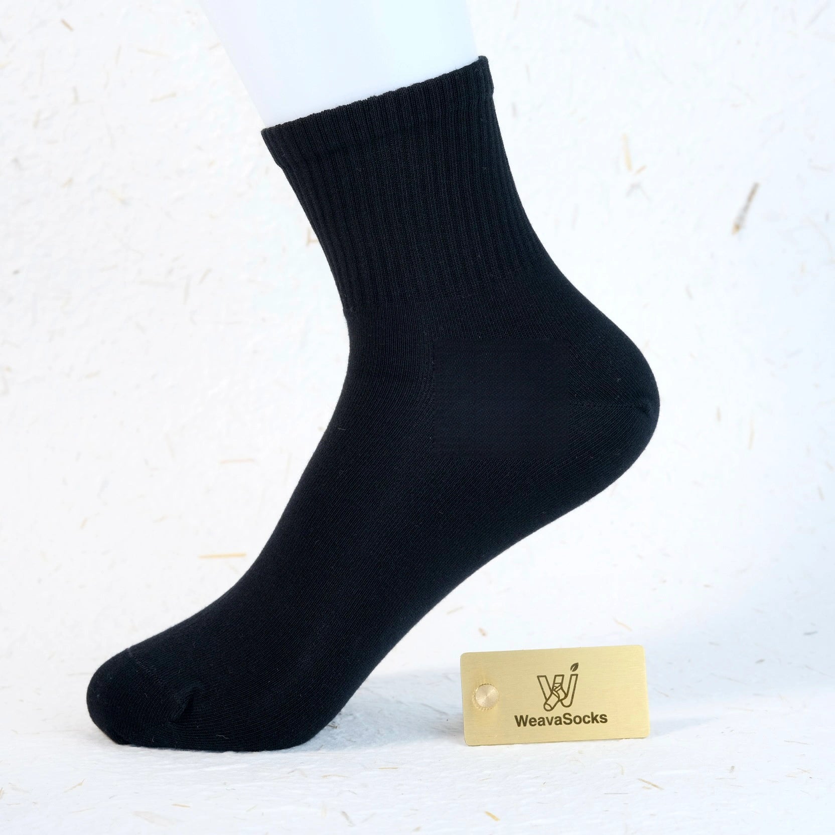 Women's 98% Cotton High-Density Ribbed Crew Socks