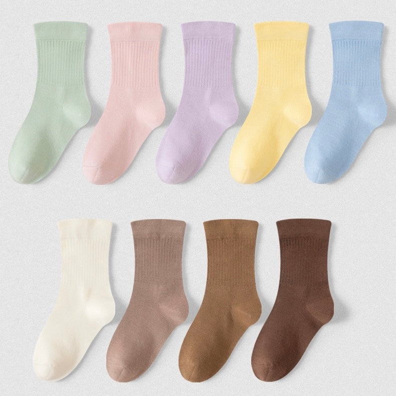 Kids' Soft Macaron 97% Long-Staple Cotton 4-Pack