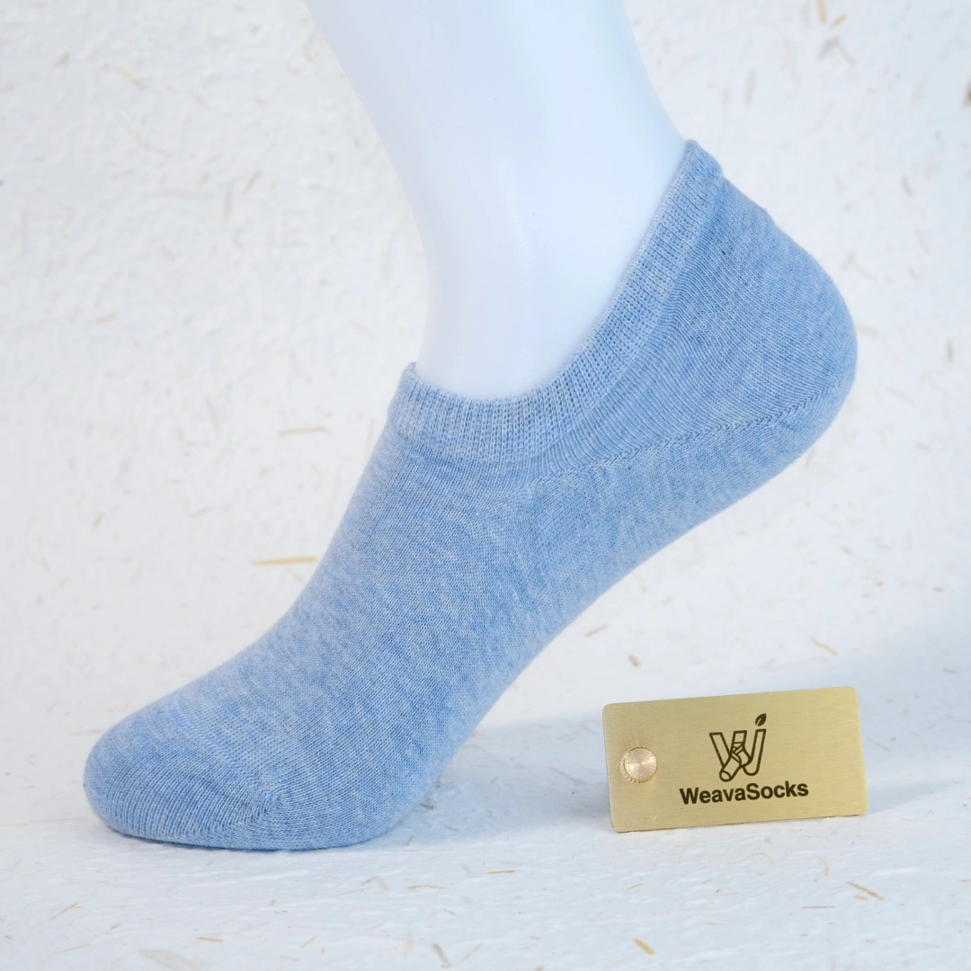 Women's 95% Cotton Ultra-Soft Heathered No-Show Socks