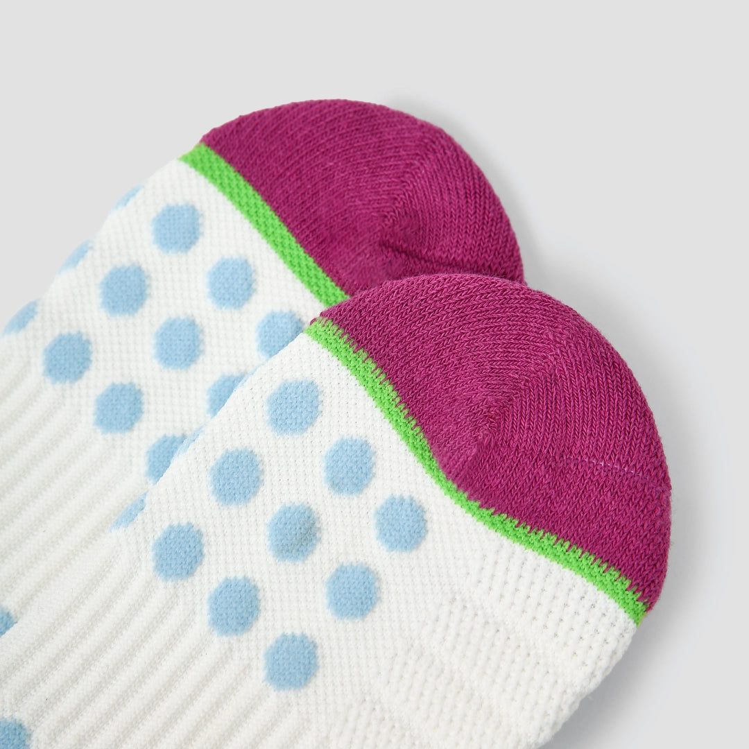 Cushioned Crew Socks - White