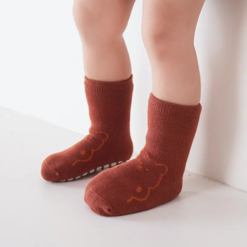 Babies Bunny& Bear Grip Socks-4 Pairs