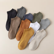 Men's 92% Cotton Terry Cushion Low Cut Socks - product photo showing cushioned comfort