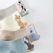 Baby’s Ultra-Soft Baby Cotton Animal Socks 4-Pack