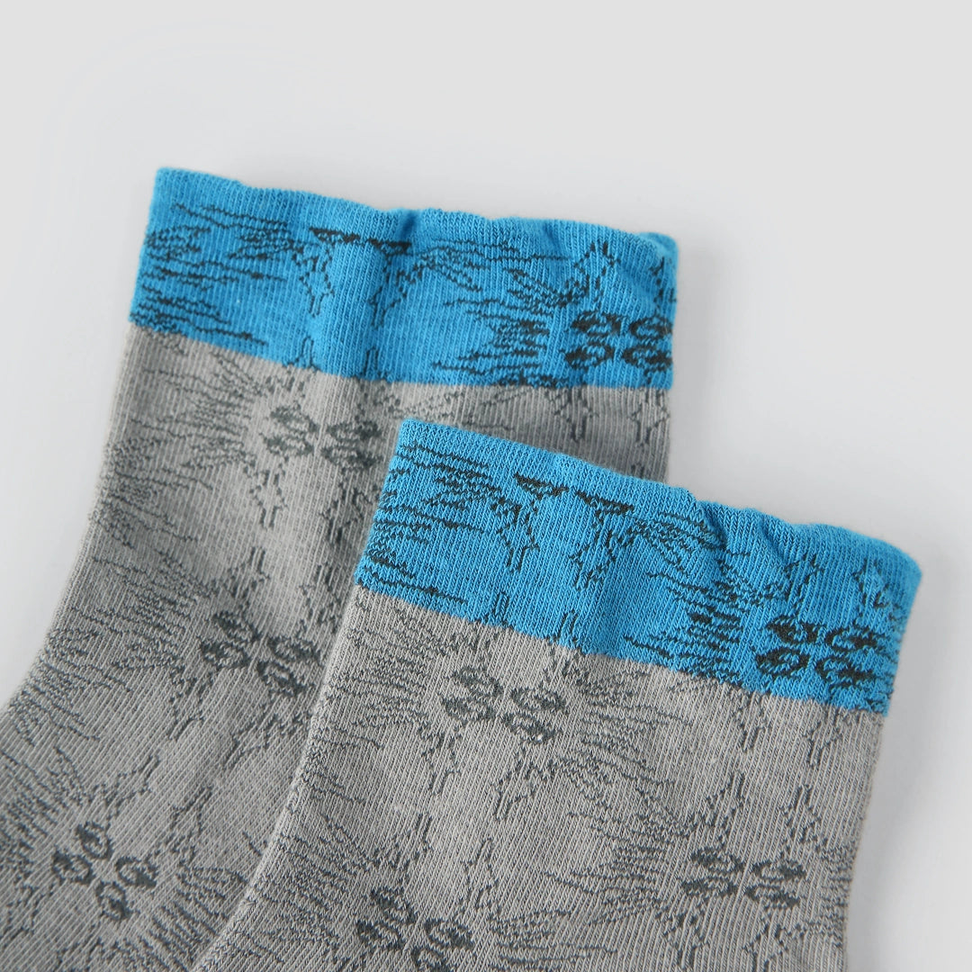 "Urban Muse" 3D Textured Ankle Socks 3-Pack