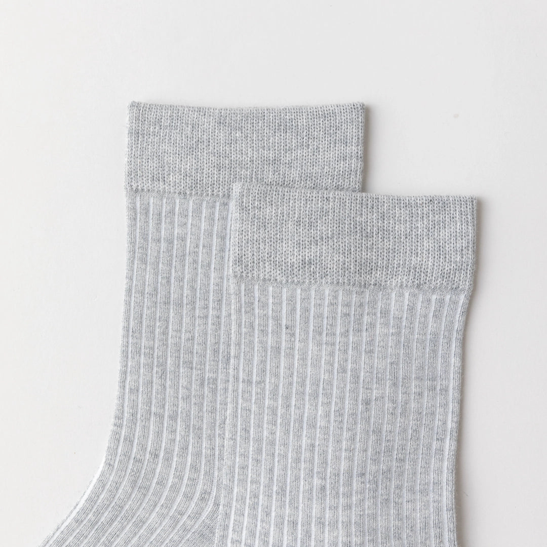 Men's 98% Cotton Classic Ribbed Crew Socks