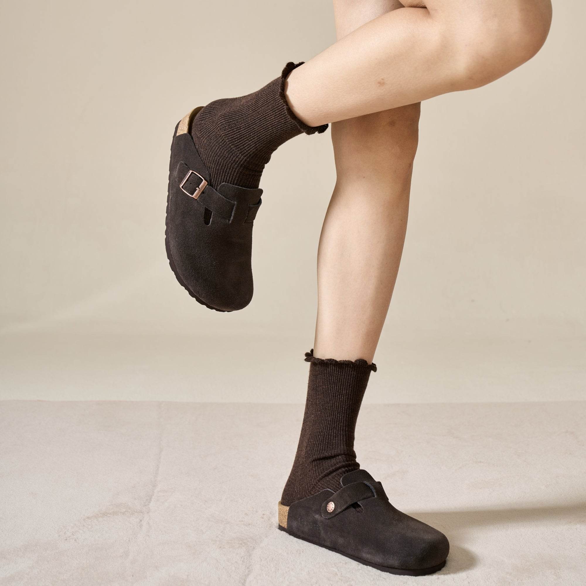 Women's Dainty Wool & Silk Knit Socks - Single Pair