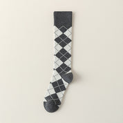 Preppy Argyle Knee Highs