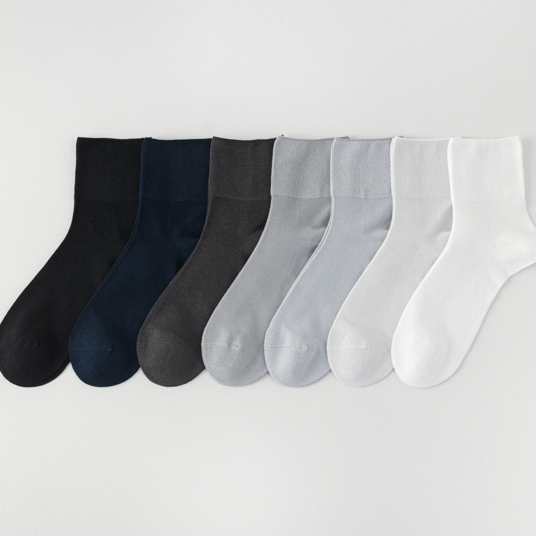 Men's Silk & Modal Non-Binding Loose Cuff Cooling Socks