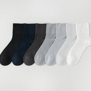 Men's Silk & Modal Non-Binding Loose Cuff Cooling Socks - detail photo showing modal and mulberry silk comfort