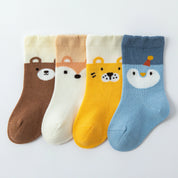 Baby’s Animal Parade Crew Socks 4-Pack