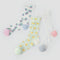 Aura Wave Retro Sheer Graphic Socks 3-Pack - sock set showing secure grip comfort