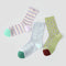 Women's Artistic Floral Mesh Crew Socks (3-Pack) - sock set showing breathable mesh comfort