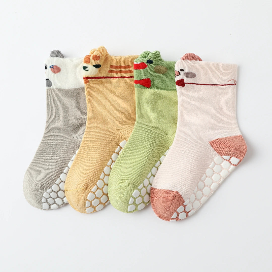 Baby’s Little Gentleman' Red Bow Tie Non-Slip 4-Pack