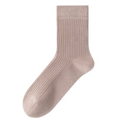 Men's 98% Cotton Classic Ribbed Crew Socks