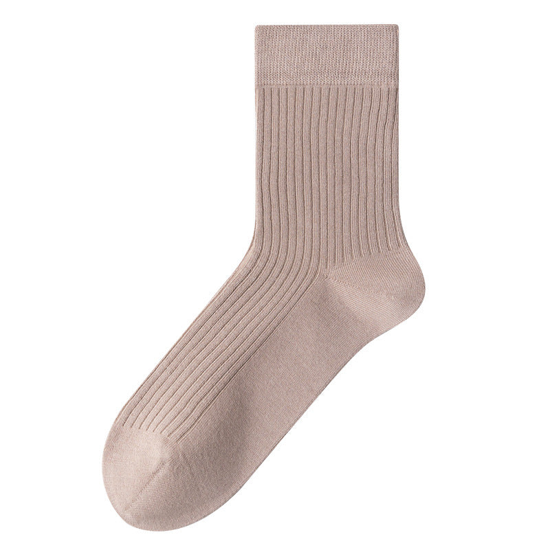 Men's 98% Cotton Classic Ribbed Crew Socks