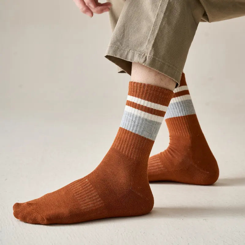Men's Retro Sport Pima Crew Socks