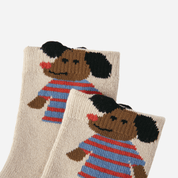 Kid's 3D Puppy Novelty Crew Socks - 5 Pairs - Weavasocks