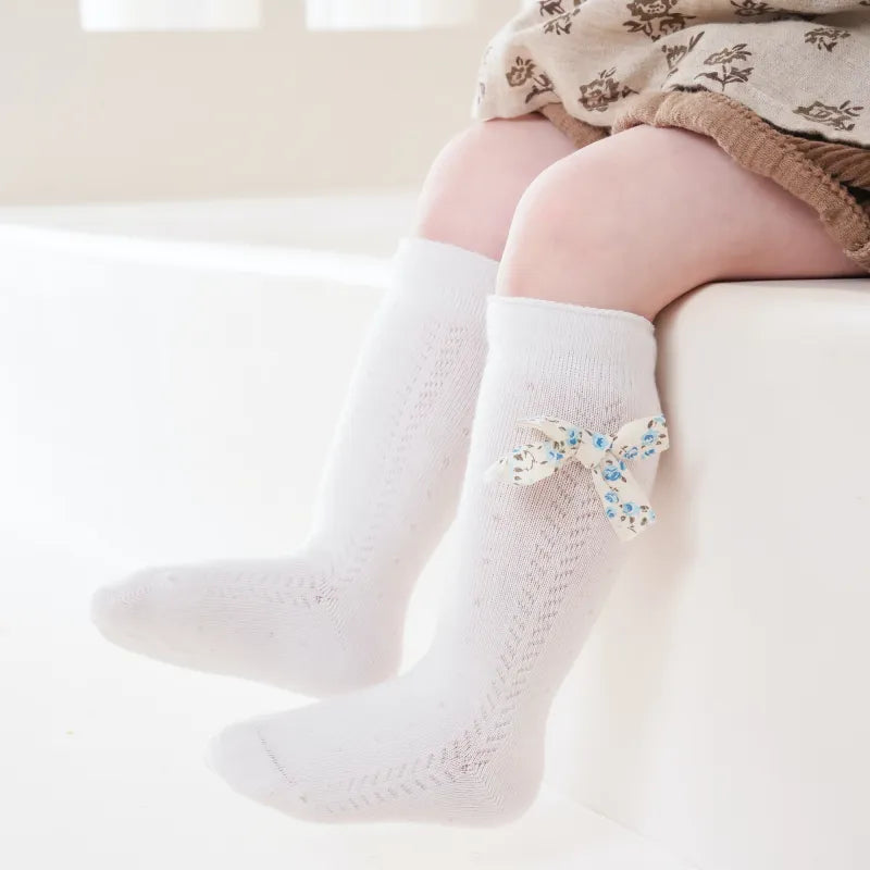 Babies The Floral Bow Knee-Highs-3 Pairs
