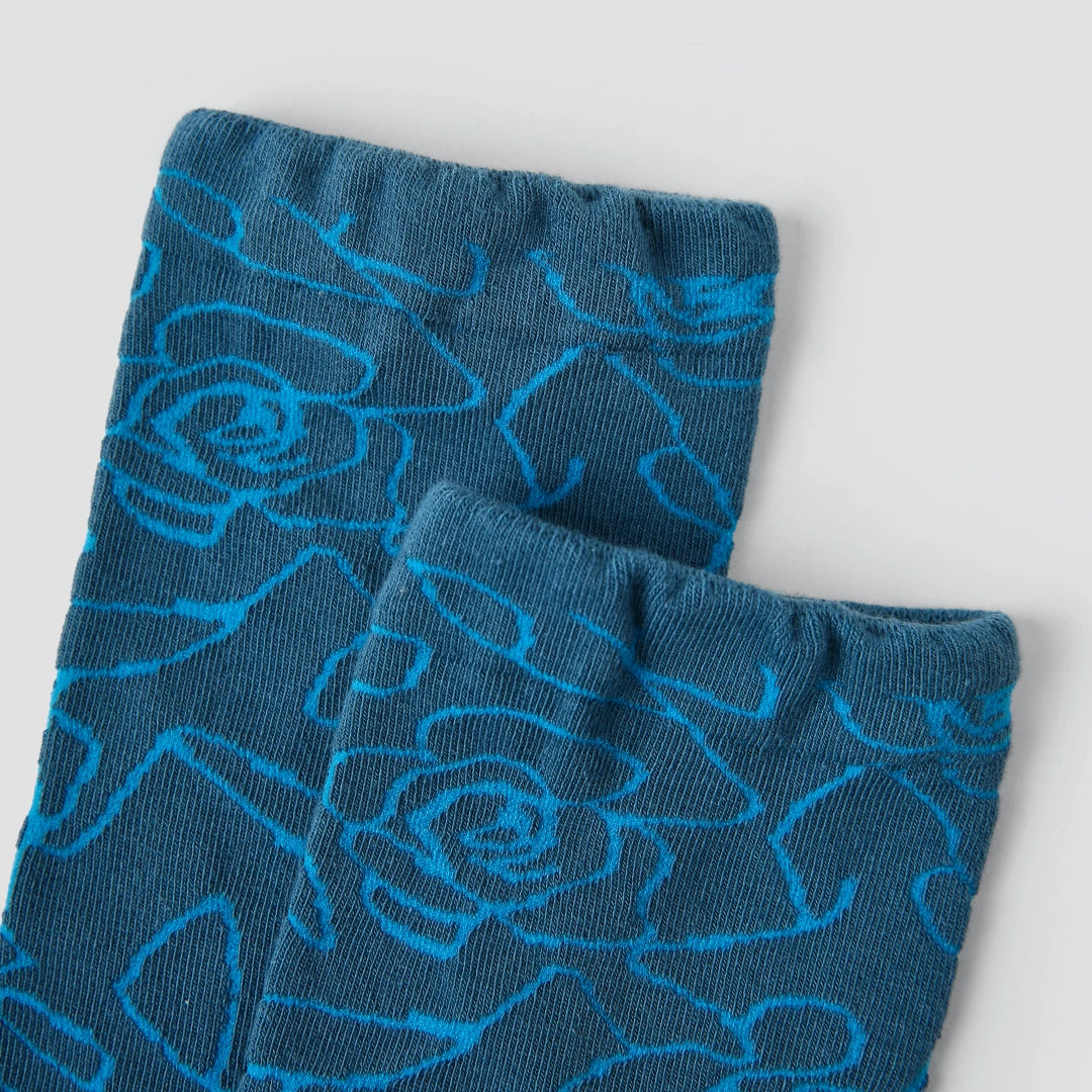 Textured Floral Socks