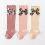 Baby’s Cute Bow Knee-High Socks 3-Pack