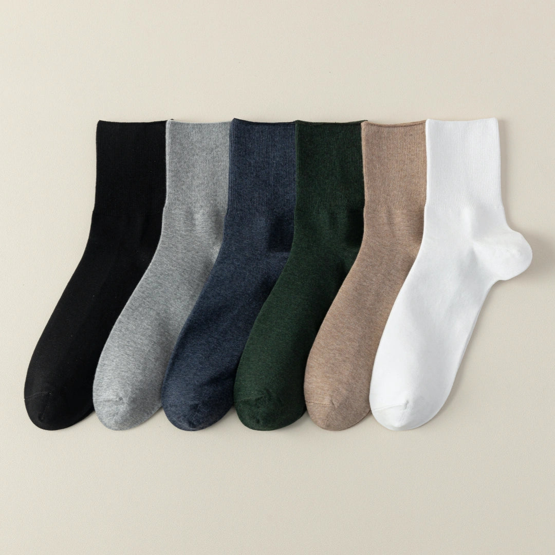 Men's Big & Tall 98% Cotton Loose Top Socks