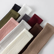 Women's Terry-Lined Pilates 92% Cotton Socks - product photo showing cushioned comfort