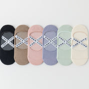 Women's 95% Cotton Yoga Ballet Socks - product photo showing secure grip comfort
