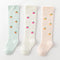 Baby & Toddler Sweet Fruit Garden Lettuce Edge Knee-High 3-Pack - sock set showing secure grip comfort