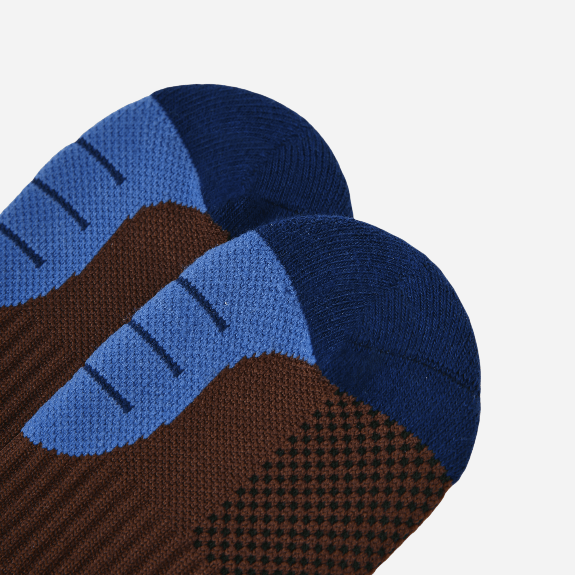 Women's Performance Knee-High Hiking Socks - Espresso & Royal Blue