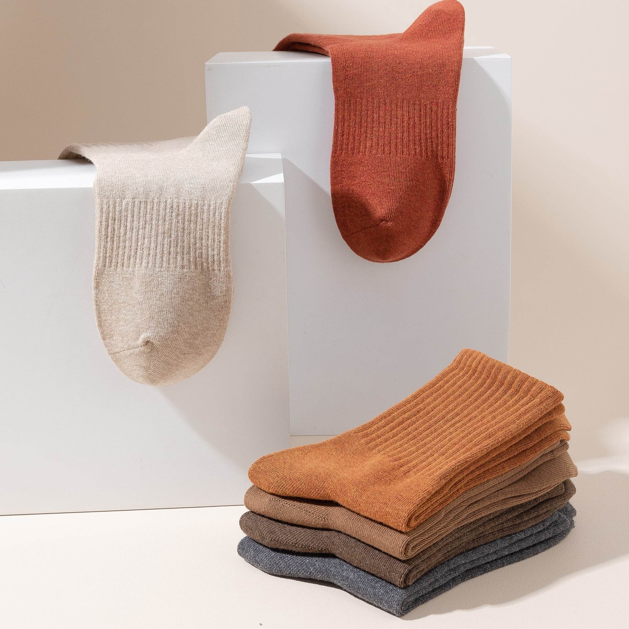 Women's Cozy Textured Knit Socks - 5 Pairs