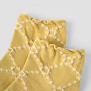 Retro Bloom Floral Relief Ankle Socks 3-Pack