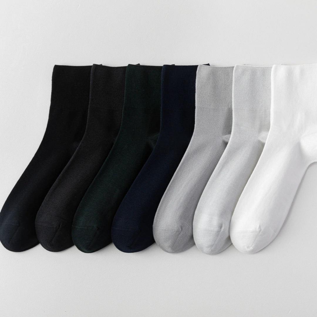 Men's 99% Supima® Cotton Silk-Touch Quarter Socks - product photo showing soft cotton comfort