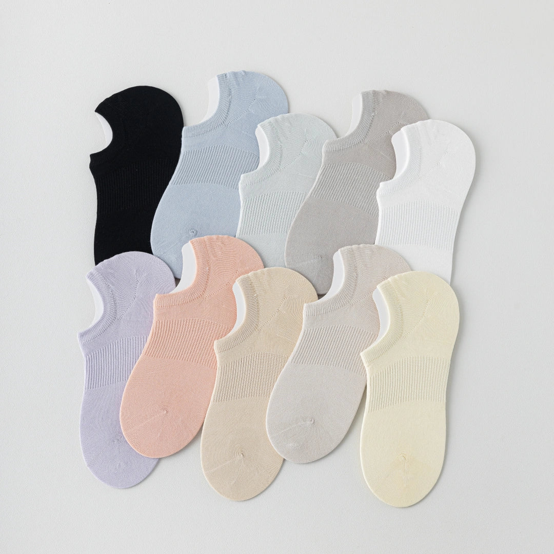 Women's Silk Blend Cooling Invisible Socks